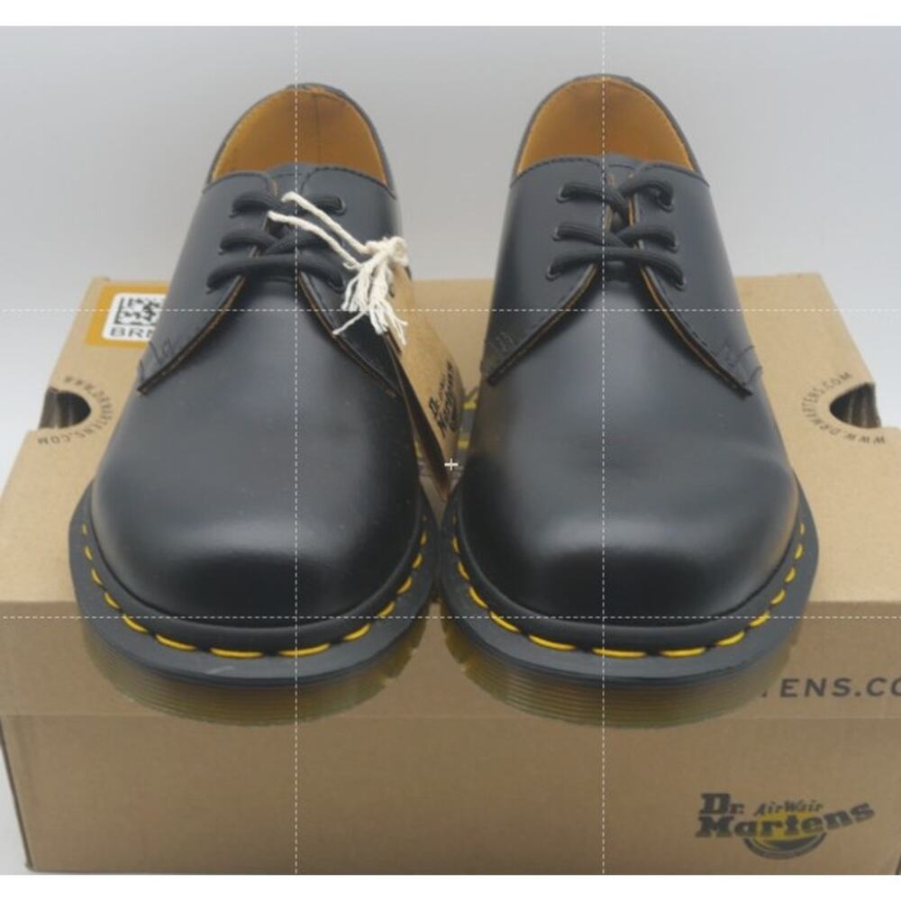 Dr. Martens Women's 6 1461 Smooth Oxford Black Leather Shoes Men's 5 NEW - Picture 3 of 8